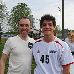 Man with AYA student